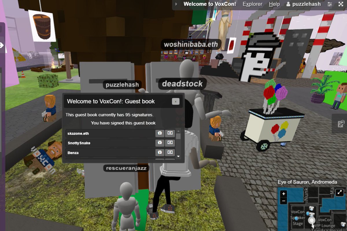puzzlehash's tweet photo. @cryptovoxels dont forget to sign the tree of life @ #voxcon https://t.co/EmSe6qxXhk