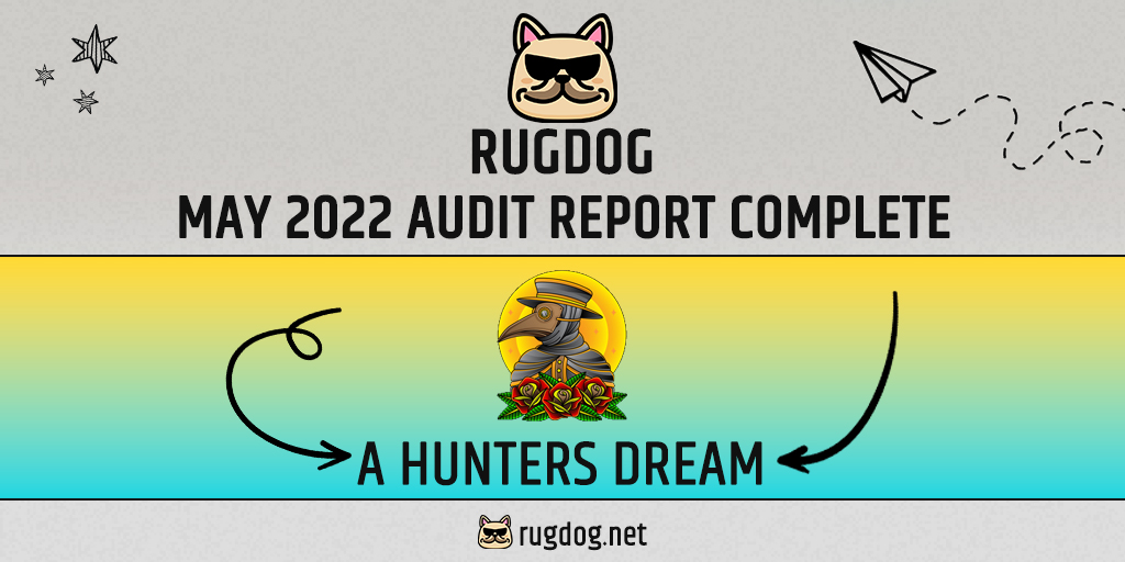 #RugDog has completed the audit of <a href="/caw_coin/">狩人さとし</a>
 and our report is now available!🐶

View the audit report here: github.com/rugdognet/repo… #audit #report #security #crypto