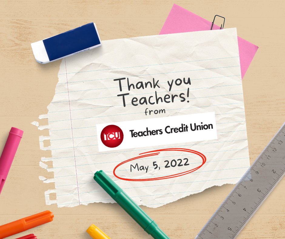 aef_avonschools's tweet photo. @OrioleTweets teachers...stop by TCU in Avon anytime during business hours (9am-6pm) on Thurs, May 5 for a special treat from @tcunet.  Go to drive-up window #1 and let them know you are an Avon teacher and they will send you out a bag of goodies! https://t.co/2XsvDXuRSX