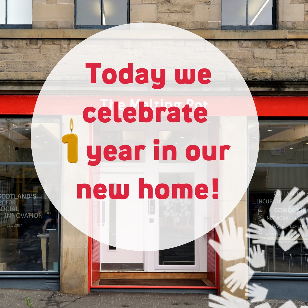 TheMeltingPotEd's tweet photo. ๐It's 1 year since we moved to 15 Calton Road!
๐We just want to thank all the people who helped us to turn so quickly our new building into a HOME
๐Never been here? Come for a tour and discover everything we do; #coworking, #venuehire, #incubatorprogramme, #events and more๐ https://t.co/V8C3Y09Fzg