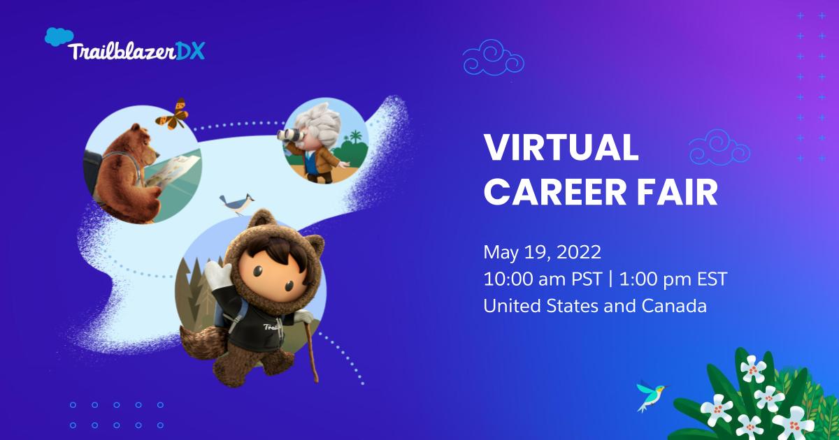 trailhead's tweet photo. #TDX22 is over, but the networking never stops 🤝

Join the TDX Virtual Career Fair on May 19 to network with employers in the Salesforce ecosystem and blaze a trail to your next career 🏎💨

🚨 Applications close tomorrow, May 5: https://t.co/HWHTLFqPWk https://t.co/vzQXGDxJFB