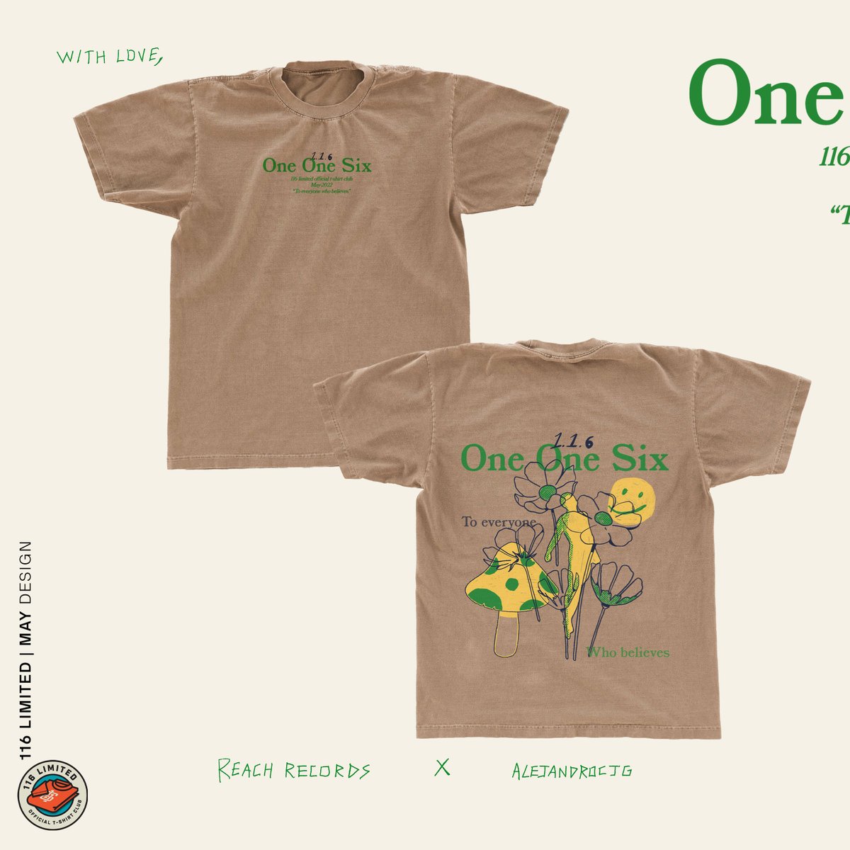 reachrecords's tweet photo. Check out our brand new #116Limited design for the month of May by @alejandrocjg! Swipe left to find out more about Ale and subscribe to #116Limited at the LINK BELOW to lock in this tee! 🔒
https://t.co/D3o4dfZLGh https://t.co/HYoKOn3r0t