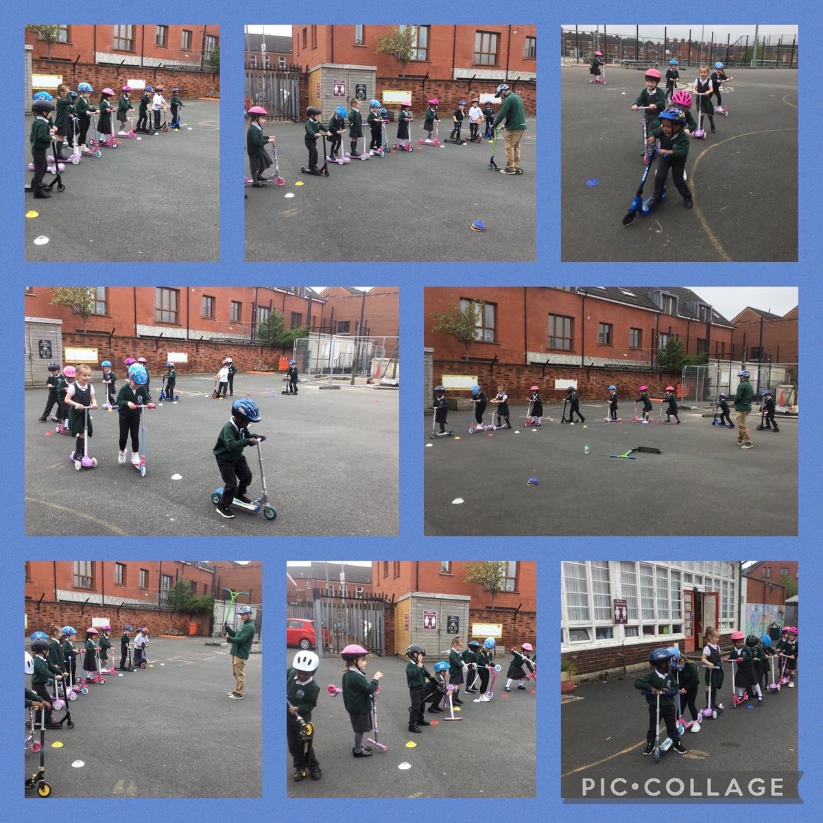 Thank you to Iain from <a href="/Sustrans/">Sustrans</a> for the brilliant scooter skill sessions he organised with some of our P1-P4 pupils 🛴😀