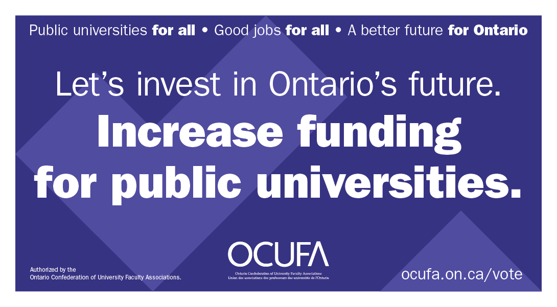 OCUFA's tweet photo. It's official. The Ontario provincial election campaign has kicked off. Together, let's send a clear message that postsecondary education needs to be a priority for Ontario's next government. 
Email your candidates today: 
https://t.co/xB17hMcN84
#OnPSE #OnPoli #OnLab #ONElxn https://t.co/tiemYQpv6O