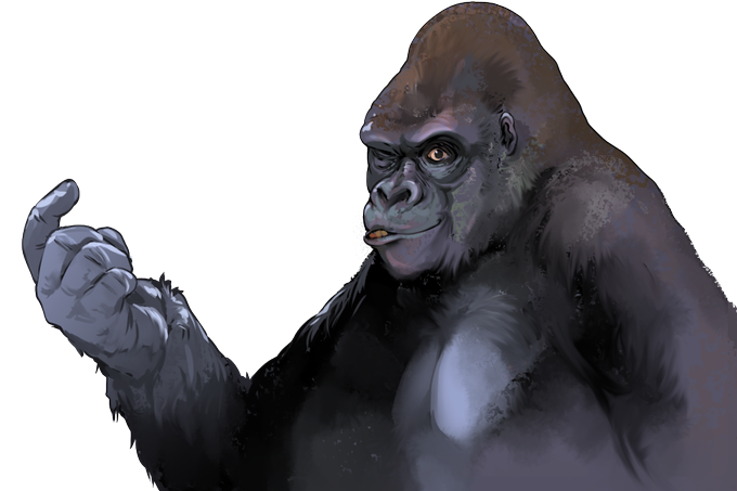 ゴリラをのtwitterイラスト検索結果
