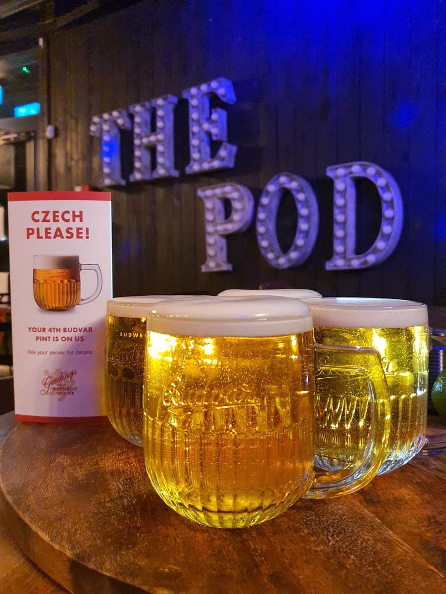 🍻C Z E C H  P L E A S E🍻

Running alongside our Happy Hour 2-4-1 cocktails (available Weds &amp; Thurs 4pm-7pm &amp; Sundays 12pm-5pm) is our NEW “Czech Please” beer promo. Buy 3 pints, get the 4th free🥳

Pop down for a pint or 4 in our gloriously sunny beer garden😎