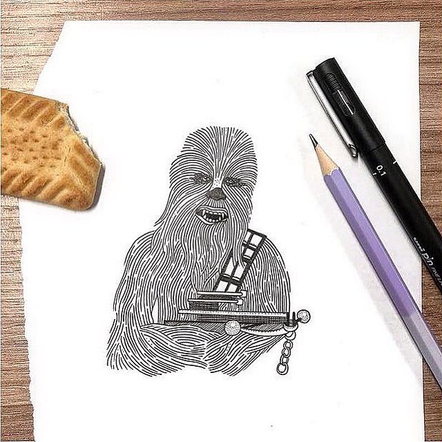 A drawing I did one lunch time upon hearing about the death of Peter Mayhew who played #Chewbacca in the #StarWars films. It seemed a good time to reshare it for #starwarsday.

#maythefourthbewithyou #maythe4thbewithyou https://t.co/gQXGdt3oyt