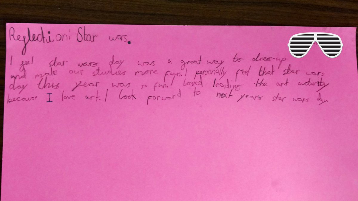 schravani's tweet photo. The force is strong with us! Year 5 ss celebrated Star Wars day by linking our Science unit- Force. Fun while learning, ss did spell check of the key words from Star Wars, solved Maths questions, drew their favourite character and did research about Star Wars planets. @TBS_Delhi https://t.co/i8oPNsQfFf