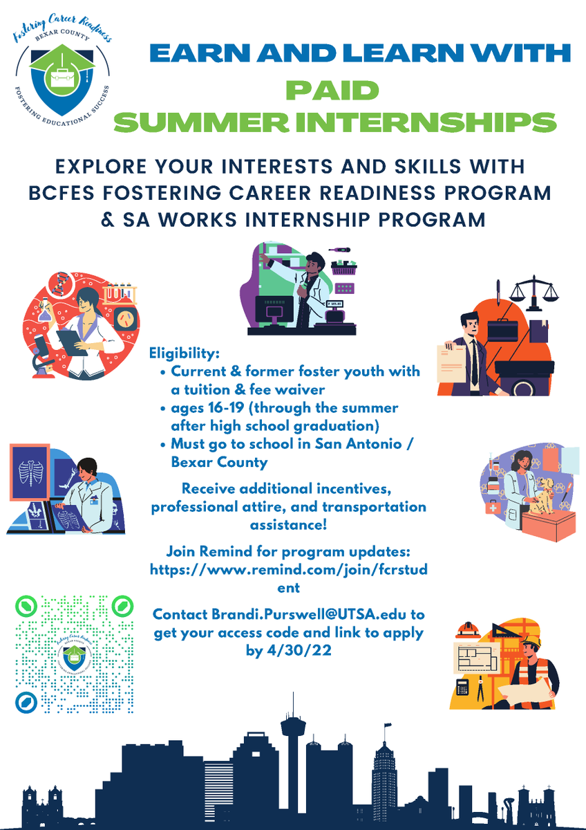 BexarCountyFES's tweet photo. Contact Brandi.Purswell@utsa.edu by 5/9/22 for your access code. https://t.co/fkGX617cPb