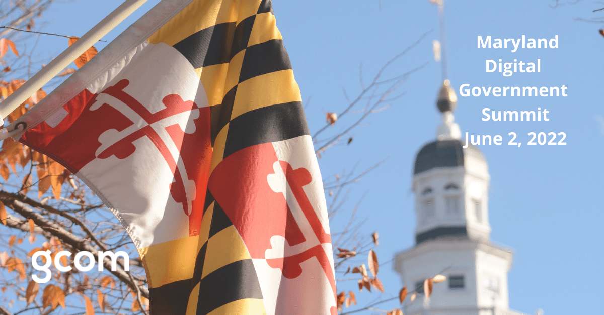 GcomSoftwareInc's tweet photo. We are excited that in-person events are back!

See you June 2 @the Maryland Digital Government Summit!

Register today! https://t.co/Bxt08RLMy2

#gcom #statelocal  #digitalgovernment #outcomesdrivengovernment #govtech https://t.co/Z8X7ObzLqK