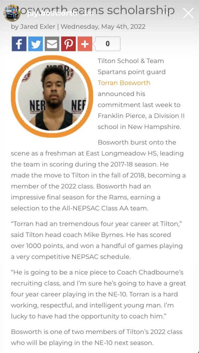 <a href="/TorranBosworth/">Torran Bosworth</a> Excited to see you play at the next level 💪🏽                #studentfirst🎓#scholarshipAthlete🏀#beyondProud