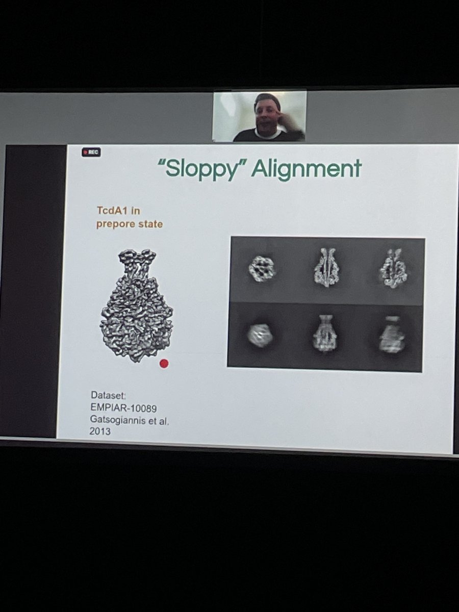 Spectacular talk by <a href="/GrantCryoEMLab/">Tim Grant</a> <a href="/UWBiochem/">UW–Madison Biochem</a> about news on cisTEM! All test data is freely available at #EMPIAR! #OpenSoftwareAcceleratesScience #SharingIsCaring