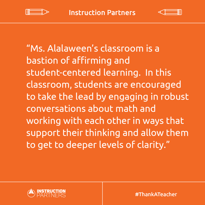 InstructUP's tweet photo. Today we are highlighting Manal Alalaween, a 7th-grade math teacher in Houston, Texas—click through to read words of appreciation for Ms. Alalaween!

Thank you teachers for creating the 'glow'! #TeacherAppreciationWeek