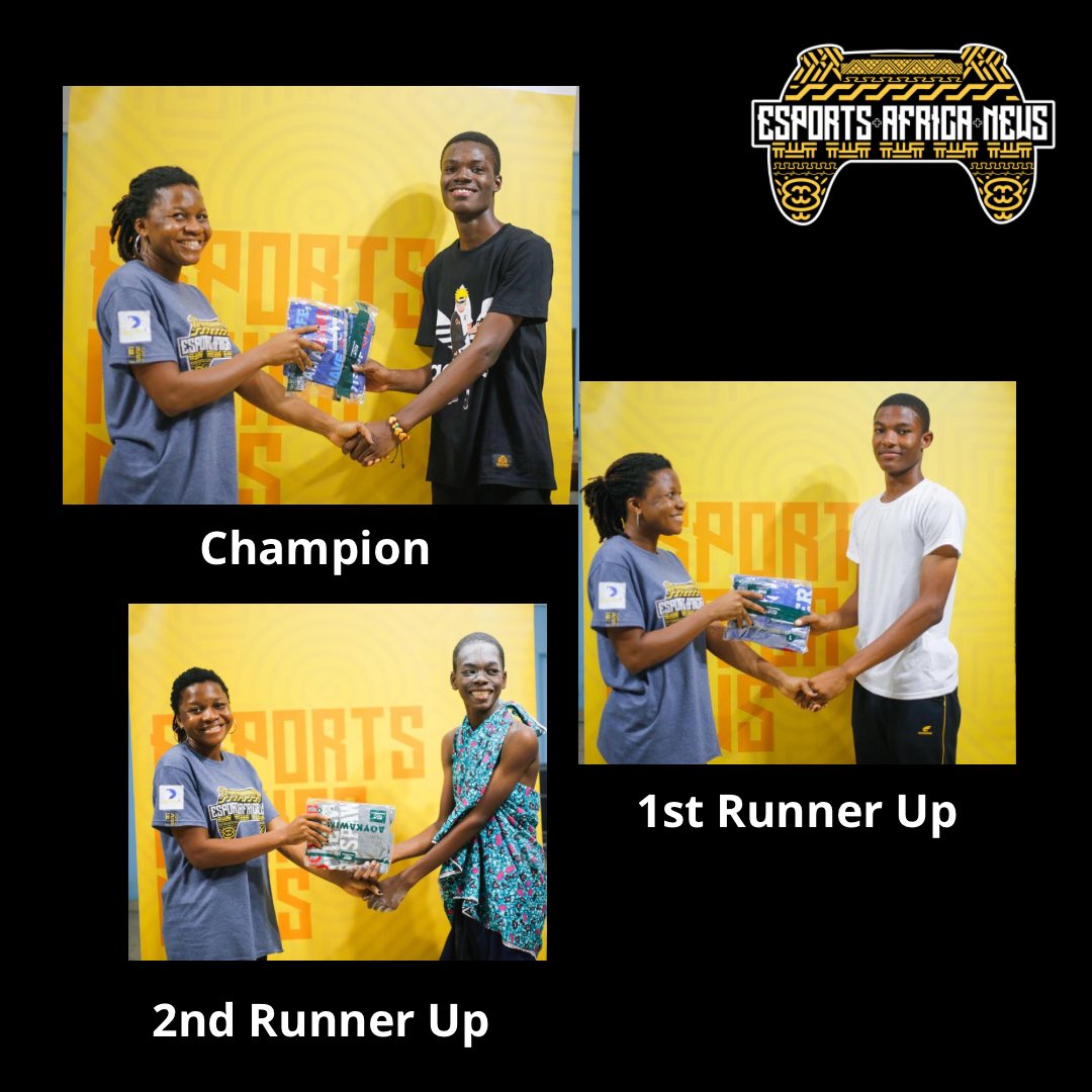 Top three finalists of the High School Esports tour - St. Martin’s School, Nsawam. 
Our team saw so much potential in the young gamers. 
Which school is next? Watch this space 😉!
@HighSchoolTVGH #esports #esportsgaming #highschoolcompetition #mentorship #esportsafricanews