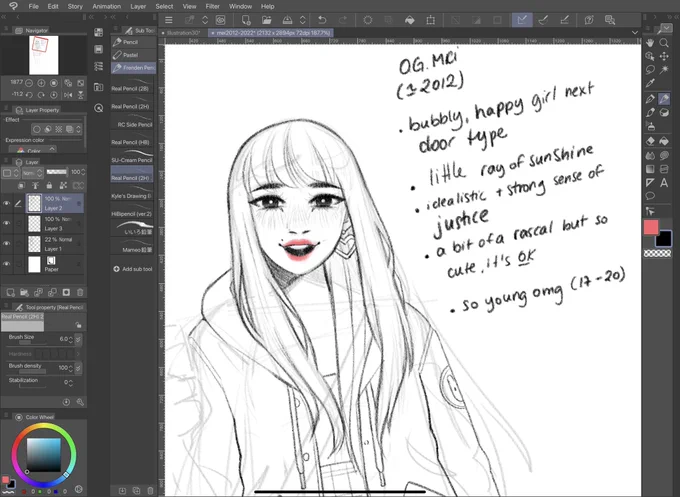 when u have ocs for like 10 yrs it's nice to see how they grew w/ u 👀 it's been a while since i drew mei like this ;;;;; 