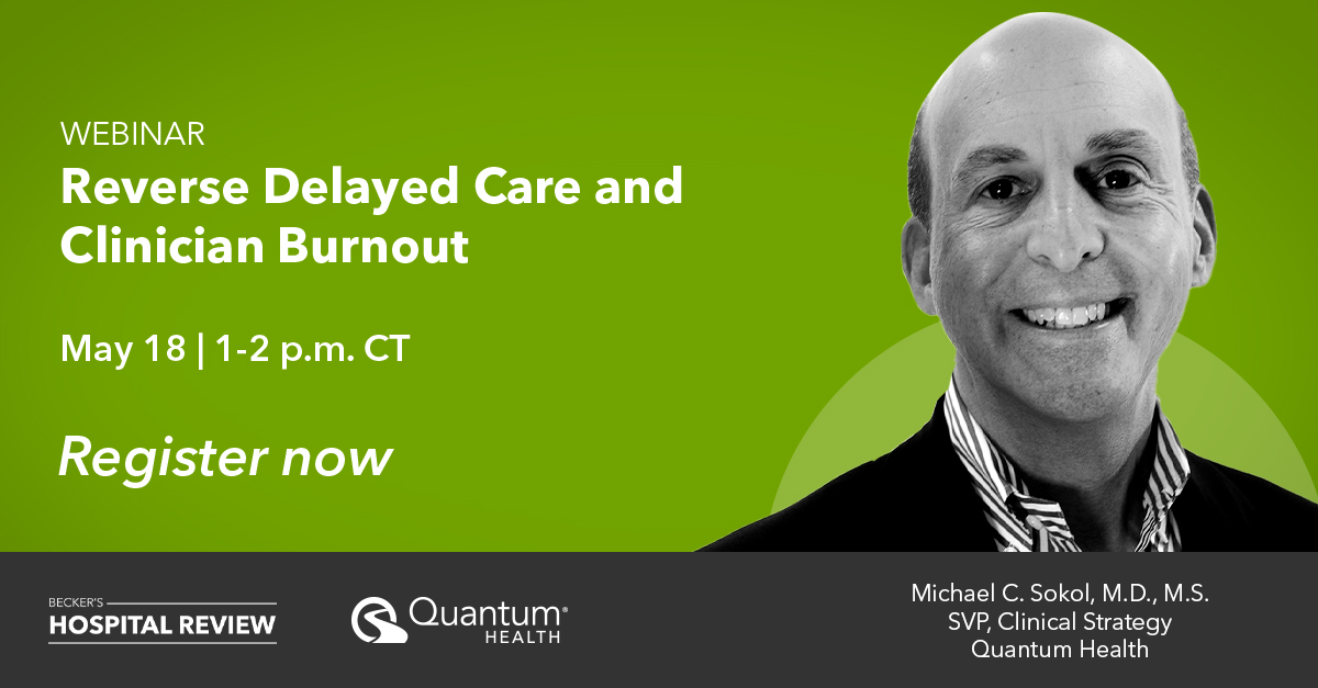 QuantumHealth1's tweet photo. Delayed care has a detrimental impact on patient health. Join @QuantumHealth1 and other #healthcare leaders as we share how to reverse the delayed-care trend. #NavigationIsEssential
Register here 👉 https://t.co/CWI4T80vYD. https://t.co/tACJEtVMgr