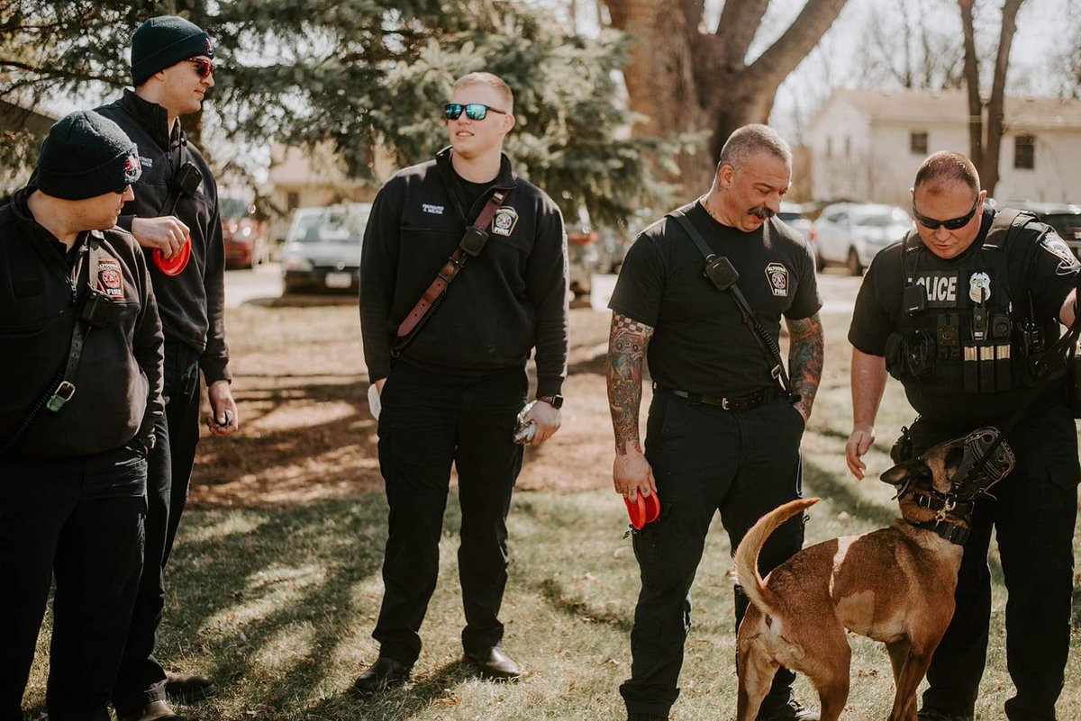 LtWilson252's tweet photo. We’d like to wish our brothers &amp; sisters across the driveway a Happy International Firefighter’s Day! 🚒 
Not everyone can be a cop, so we’re thankful you guys made it as Firefighters! Kidding… kinda. 😉 https://t.co/glgIpEQDqA