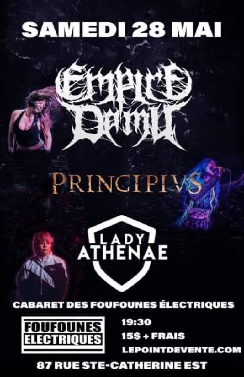 ladyathenae's tweet photo. Next show!! See you there! Grab your ticket here: https://t.co/IUxuI4SYt9 https://t.co/ibuKrO2lX5