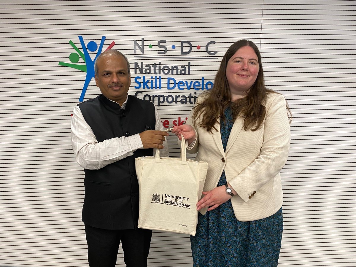 UCBofficial's tweet photo. More #ucbinternational partnerships in the making! Thanks to @NSDCINDIA + @ims_noida - we look forward to working together and making international education accessible. #ucbofficial #indiauk #educationforall #educationalpartnerships #cgibirmingham #britishcouncil #NSDC #imsnoida https://t.co/L8G7M20KhI
