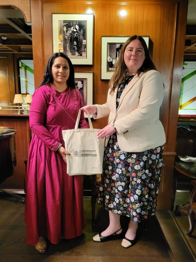 UCBofficial's tweet photo. More #ucbinternational partnerships in the making! Thanks to @NSDCINDIA + @ims_noida - we look forward to working together and making international education accessible. #ucbofficial #indiauk #educationforall #educationalpartnerships #cgibirmingham #britishcouncil #NSDC #imsnoida https://t.co/L8G7M20KhI
