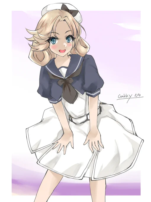 #艦これ版真剣お絵描き60分一本勝負_20220504
#艦これ版深夜の真剣お絵描き60分一本勝負 
渚のジェーナス 