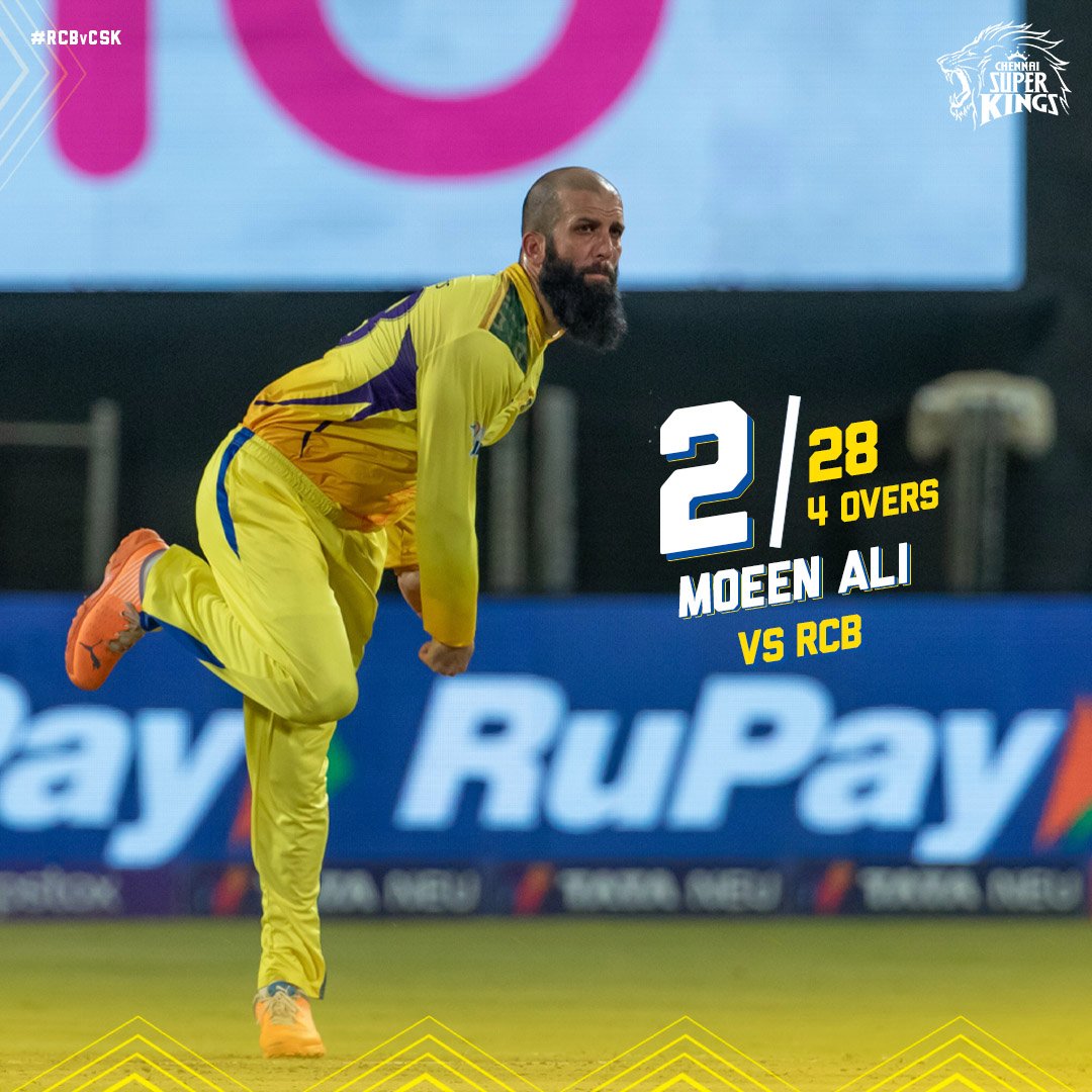 ChennaiIPL's tweet photo. Twist, turn, trick and Threepeat'u! 🔄

#RCBvCSK #WhistlePodu #Yellove💛🦁 @imjadeja https://t.co/oZDl81pGNr