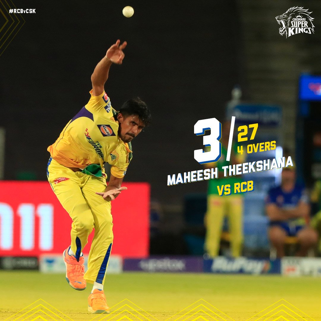 ChennaiIPL's tweet photo. Twist, turn, trick and Threepeat'u! 🔄

#RCBvCSK #WhistlePodu #Yellove💛🦁 @imjadeja https://t.co/oZDl81pGNr