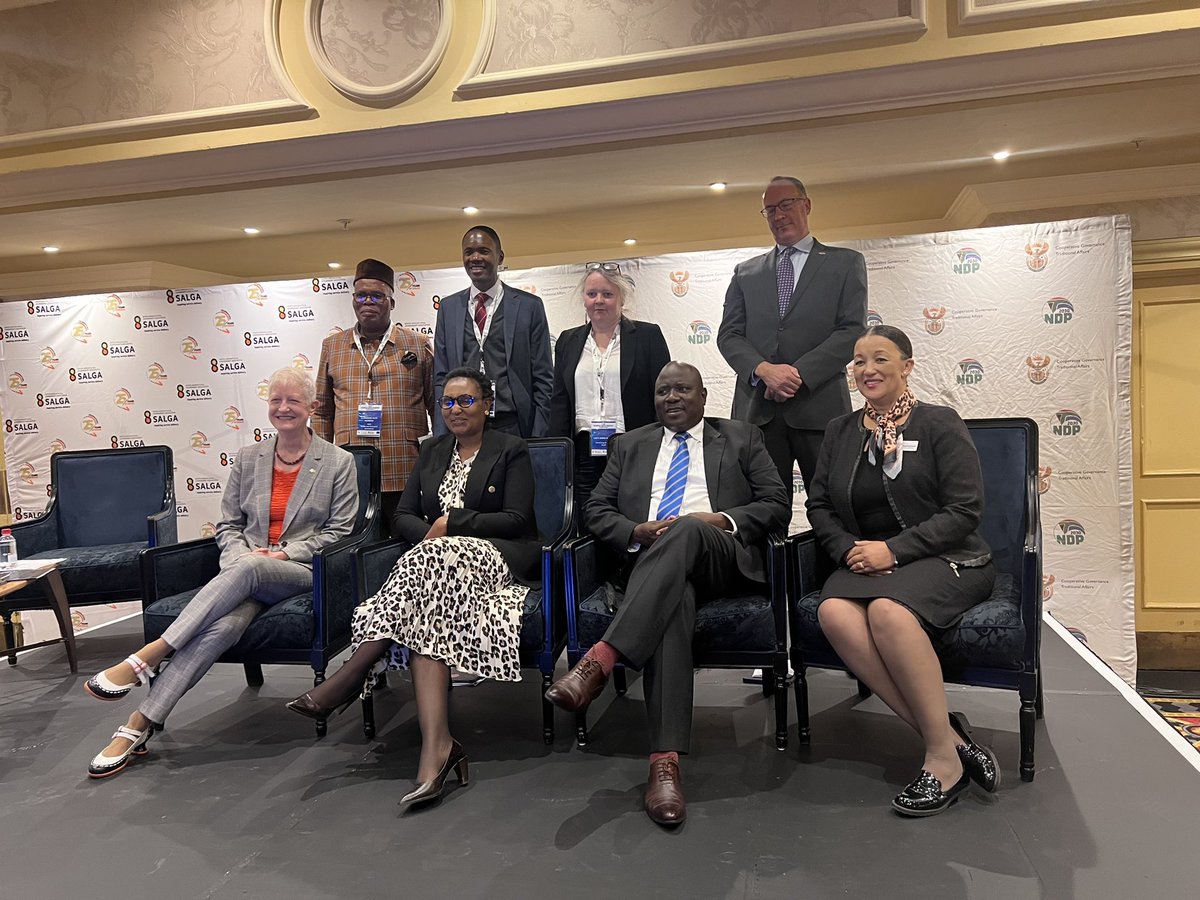 SALGA_Gov's tweet photo. Leaders call for regional collaboration and benchmarking at CLGF Southern Africa Regional Conference 
Deputy Minister of @NationalCoGTA Thembi Nkadimeng says the Covid-19 pandemic made it possible for government departments to work together. @CLGF_News @EuropeanUnion12 https://t.co/xWng9lR5CF