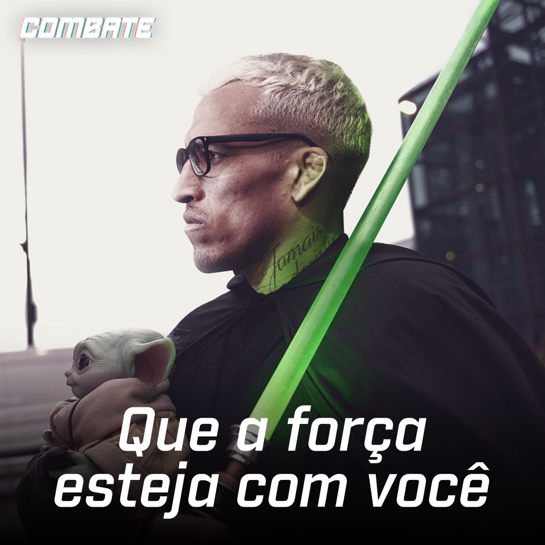 Esse é o lendário Charlinho Jedi, ele aparece apenas uma vez a cada 7 mil anos. Deixe seu like para que a força esteja com você, jovem Padawan! 😂🥊👊 #MayThe4thBeWithYou #StarWarsDay 

O melhor do mundo da luta está na tela do Combate! #UFCnoCombate