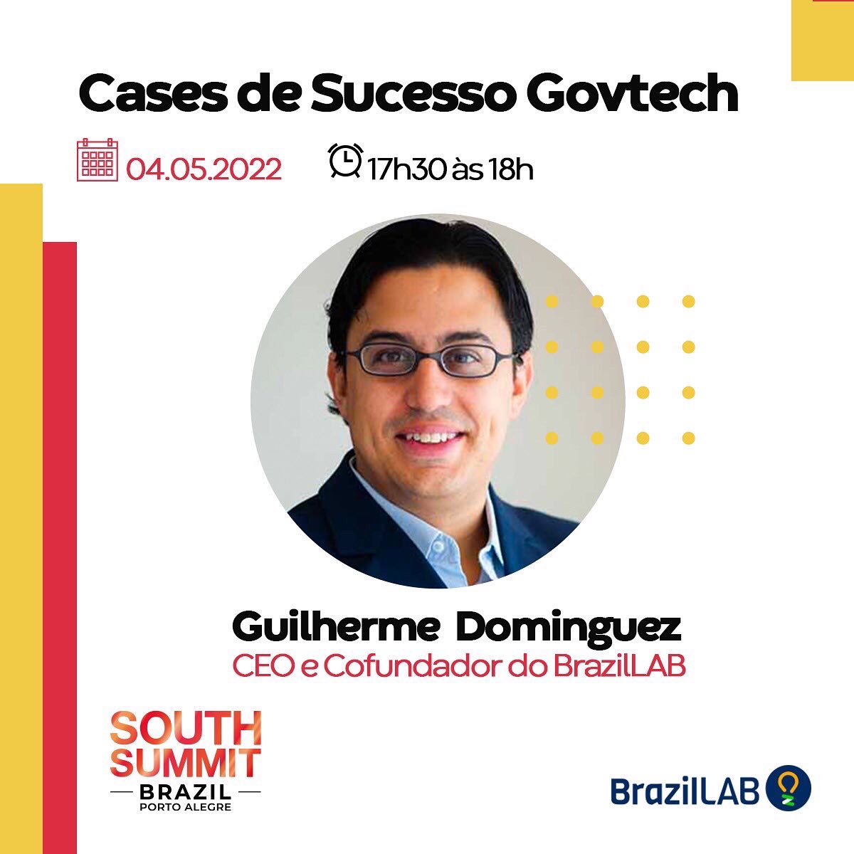 guidominguez's tweet photo. Embarcado para Porto Alegre para representar o @brazillab no @southsummitbrasil 

Hoje faço palestra sobre casos de sucesso em inovação #govtech e amanhã um Pitch Day com 12 #startups na Casa do Governo Digital, em parceira com ABEPE e GTD 

#BrazilLAB #direitotecnologiainovação https://t.co/k6Xg5hESOj
