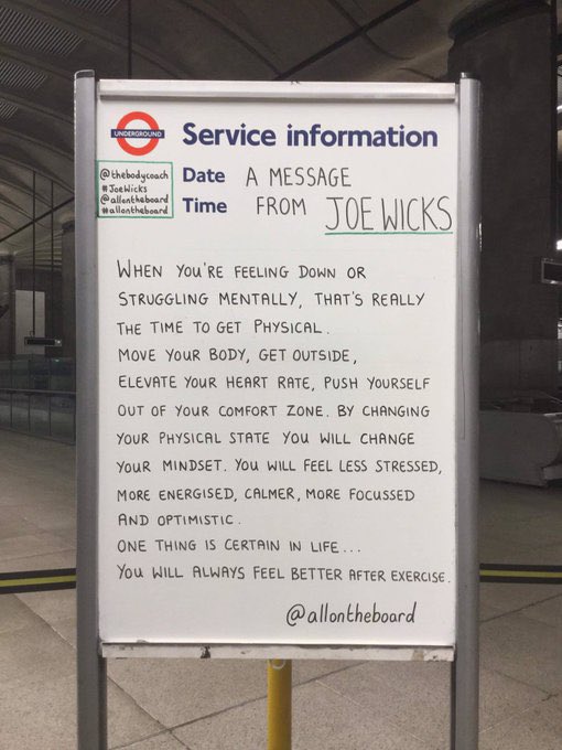 thebodycoach's tweet photo. A little reminder… you will always feel better after a workout ☺️ @allontheboard https://t.co/lCDBb09zCa