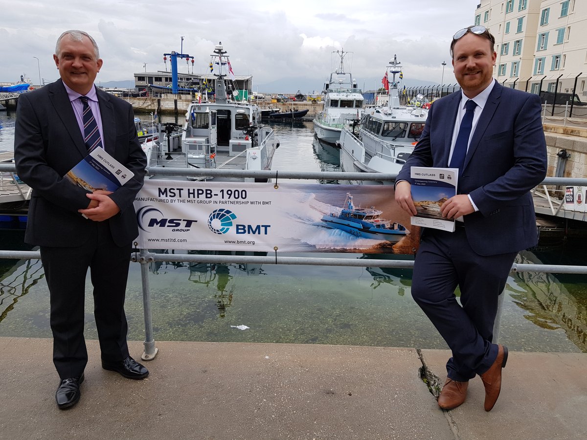 MSTGroupGlobal's tweet photo. Today, HMS Cutlass #P295 has officially been commissioned into the @RoyalNavy fleet.

We would like to thank all our team at MST, @BMT_Global and our suppliers for contributing to this project and making HMS Cutlass the great success it has been. https://t.co/sr5tlYlAx0