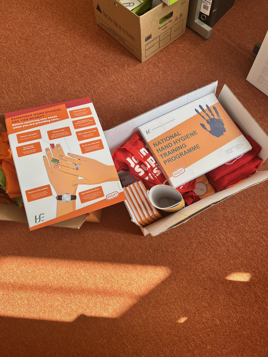 The Mid West Community IPC Team preparing for WHO Hand Hygiene tomorrow May 5th, spreading the word and not the germs !!! Please play your part to ensure effective Hand Hygiene is practised by all 🤚<a href="/CommHealthMW/">HSE Mid West Community Healthcare</a> <a href="/MaryODwyer13/">Mary O’Dwyer</a> <a href="/lakelandhouse/">Trudy Ryan</a> <a href="/marymodwyer/">mary o dwyer</a> <a href="/CrowleyGert/">GerT Crowley</a>