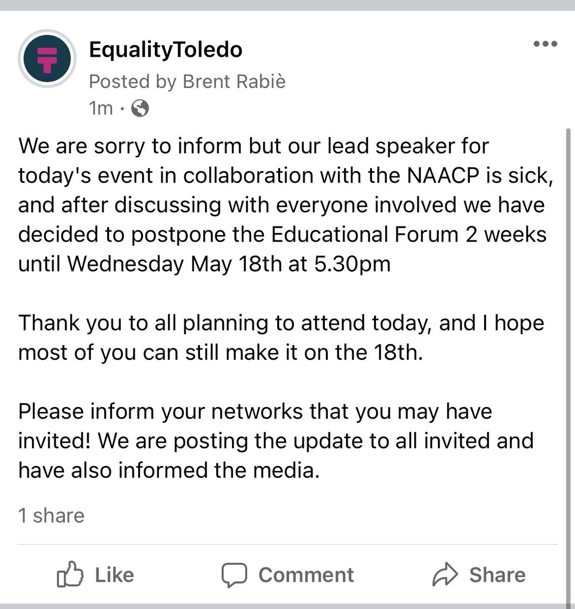 EqualityToledo (@equalitytoledo) on Twitter photo 