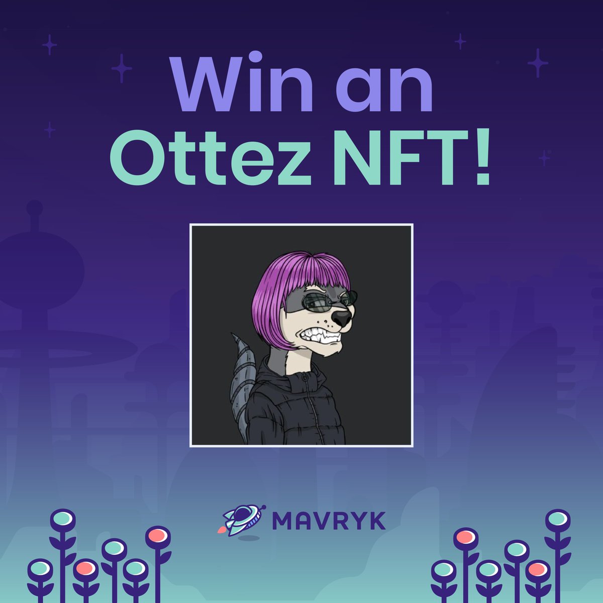 MavenFinanceDAO's tweet photo. #NFT GIVEAWAY! ✨
Add an @OTTEZnft to your collection! 🦦
How to enter ⬇️
1️⃣ Follow @mavryk_finance
2️⃣ Join the Discord Server:
https://t.co/E24bBUMoum
3️⃣ RT &amp; Comment proof + tag a friend
Winner announced in 48 hours in #giveaway channel
Good Luck! 🍀
#NFTCommunity #DeFi https://t.co/dKljHfzJzU
