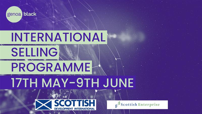 NEWS | Tuesday, 17th May - we start another International Selling Programme focused on #healthtech, on behalf of <a href="/scotent/">Scottish Enterprise</a>  and @SDI. Delegates learn how to fast track their international selling plans over an intensive 4 weeks. More about us: genoastrategy.com
#b2b #sales