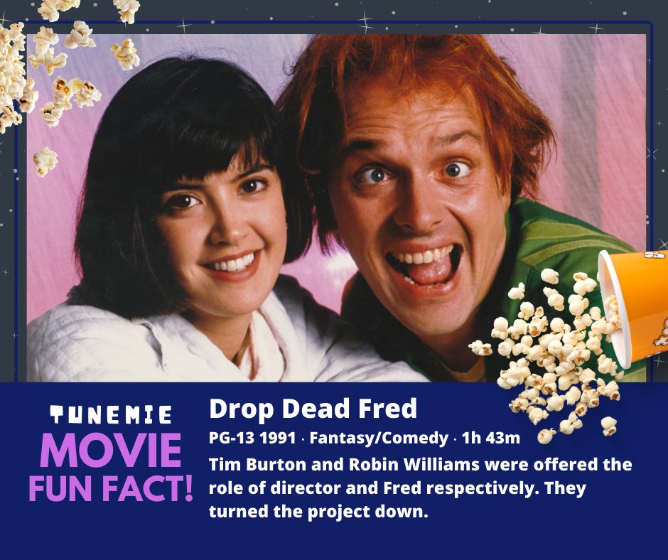 Drop Dead Fred 
PG-13 1991 ‧ Fantasy/Comedy ‧ 1h 43m
Director: #AtedeJong
Staring: #RikMayall #PhoebeCates #CarrieFisher #MarshaMason 
Location: Minneapolis
Story by: #ElizabethLivingston
Music by: #RandyEdelman