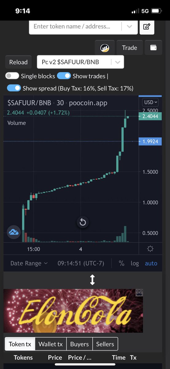 This is crazy! Not even a day old and @SafuuRocket is going off and not showing any signs of slowing down! NFA but get on the damn Rocket!!
Check it out with <a href="/GoToddHart/">Todd Hart</a> 
youtu.be/-a7zSf4g6EM

<a href="/safuuprotocol/">SafuuX Blockchain</a> 

#bscgem #crypto 

$SAFUUR