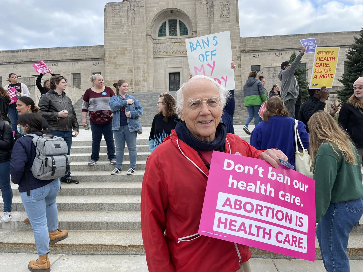 EbbersJenna's tweet image. Tom Winter, 78, rallied at the Capitol last night in support of his two grown daughters who he said have taught him well. In response to the leaked draft opinion of the Supreme Court’s decision to overturn Roe v. Wade he says, “It’s painful to think of it. It mustn’t happen.” ⅓