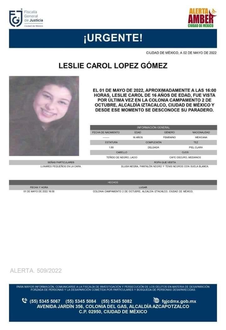 Es la hija de una amiga. Compartan y ayuden a que regrese con bien a casa