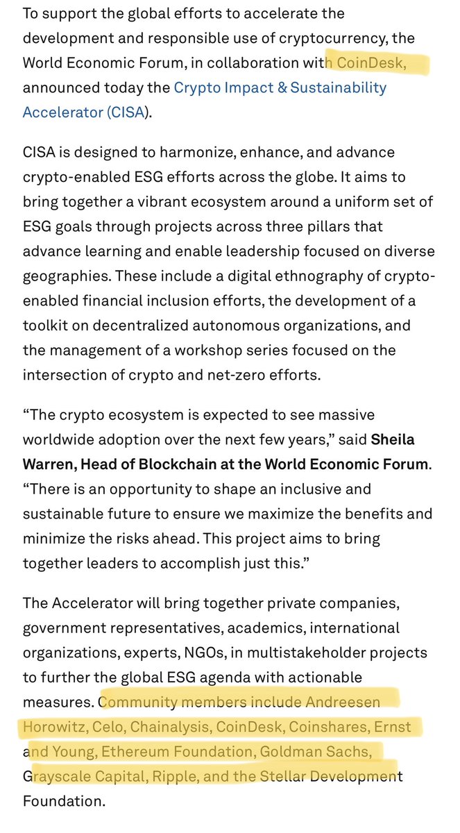 The attacks on PoW are just beginning… 

The “crypto” industry is a clear culprit. weforum.org/press/2022/01/…