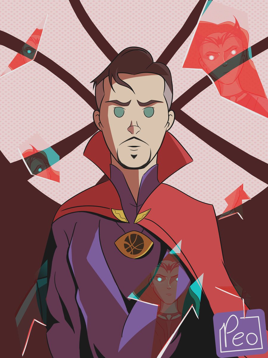 Pealb_art's tweet photo. Its the multiverse of madness!! 

#DoutorEstranho #DoctorStrange #MultiverseOfMadness #ScarletWitch #art https://t.co/n1J5SSYDXB