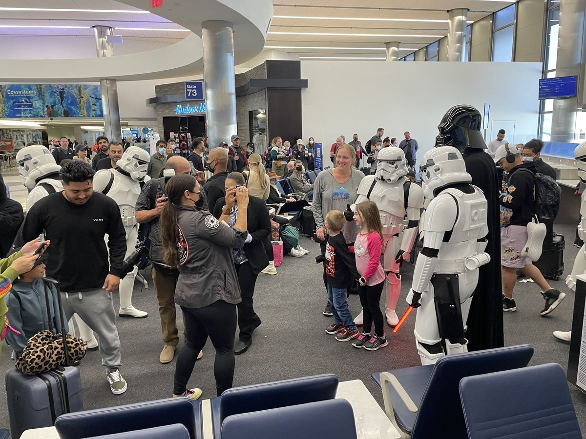 The force is strong in Terminal 7 @united #MayThe4thBeWithYou