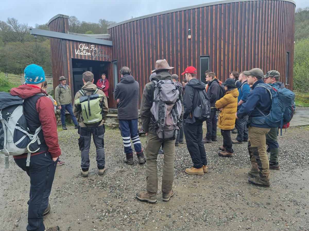 DrClaireHolt's tweet photo. Day 2 National School of Forestry  study tour. Visiting Hamish from @WoodlandTrust at Glen Finglas. Great discussion on woodland management, agroforestry, biodiversity and resilience. #agroforestry #biodiversity #NSFstudytour2022 @CumbriaUni @UoCNSF https://t.co/6ZLLiMp9ol