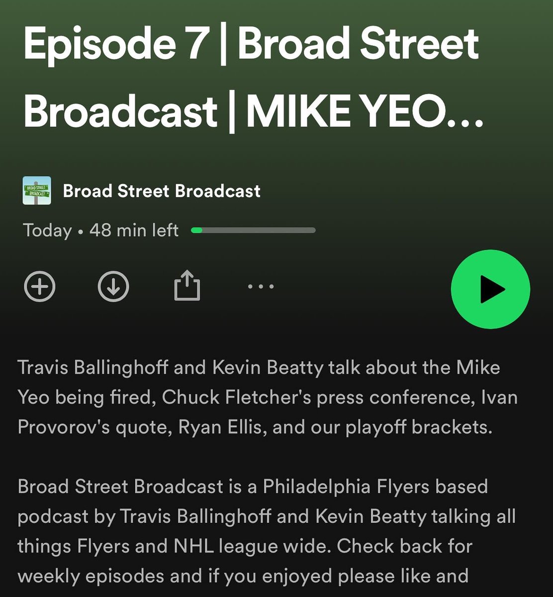 Episode 7 is live! 

🔸Mike Yeo fired
🔸Chuck Fletcher press conference
🔸Ivan Provorov 
🔸Ryan Ellis
🔸Playoff brackets

YouTube: youtu.be/XpVy0kaWmmQ

Apple: podcasts.apple.com/us/podcast/bro…

Spotify: open.spotify.com/episode/54MqIJ…
