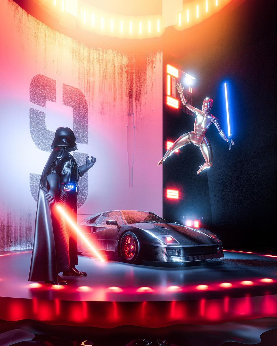 May the 4th be with you! 
It won’t be easy to steal his F40 🤖🗡

instagram.com/p/CdJGX43IbeN/

#nft #MayThe4thBeWithYou #NFTs