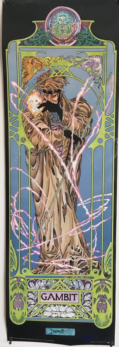 Yutzlmen's tweet photo. @JoeQuesada I've kept these two posters on my wall since 1994. I even had to repair part of the Gambit. https://t.co/Z9XLq6FSN4