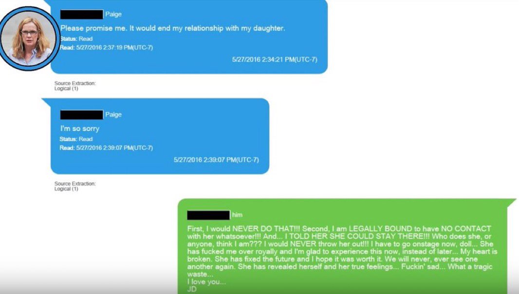 c__dyyy's tweet photo. Amber told her mom about Johnny assaulting her? Meanwhile her mom to Johnny: #JohnnyDeppVsAmberHeardTrial #JusticeForJohnnyDepp #JohnnyDeppVsAmberHeard https://t.co/ICqynKnCdt