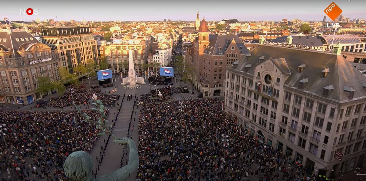 DutchRadio_NL's tweet photo. De Nationale Herdenking in Amsterdam bij NOS 
https://t.co/I4rEtlwOSs #NationaleHerdenking #Amsterdam #Dam #NOS https://t.co/jvL48QO0bJ