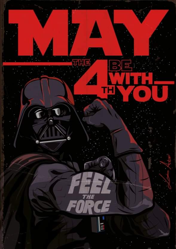 jajodesign's tweet photo. MAY THE 4TH BY WITH YOU... FELIZ DÍA DE STAR WARS!! https://t.co/55ae8x0oNh